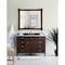 James Martin Vanities Brittany 48in Single Vanity, Burnished Mahogany w/ 3 CM Carrara Marble Top 650-V48-BNM-3CAR - alternate 3